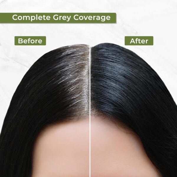 INDUS VALLEY Damage Free Natural Gel Hair Colour for Women | Ammonia & PPD Free Organic Hair Colour with 100% Grey Coverage, Long Lasting Conditioning Hair Color | Dark Brown 3.00-220 ml - Image 7