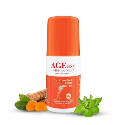AGEasy (Max Group) Pain Relief Roll On (1 x 40mL) | Powerful & Fast-Acting Formula with Goodness of Turmeric | Knee and Back Pain Relief Products | Quick Dry & Non-Sticky (Pack of 1)