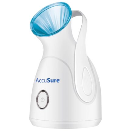 AccuSure Nano Ionic Facial Steamer For Home Facial Deep Cleaning,Steam Breath Machine For Adults/Kids, Best For Men/Women Beauty Spa At Home, Blue