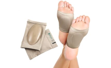 Aegon Flat Foot Arch Support for Men & Women | Medial Arch Support for Flat Feet Correction Sleeve with Cushion | Plantar Fasciitis Leg Foot Pain Relief Product | Foot Care for Orthopedic Shoes Slippers, Free Size - 1 Pair
