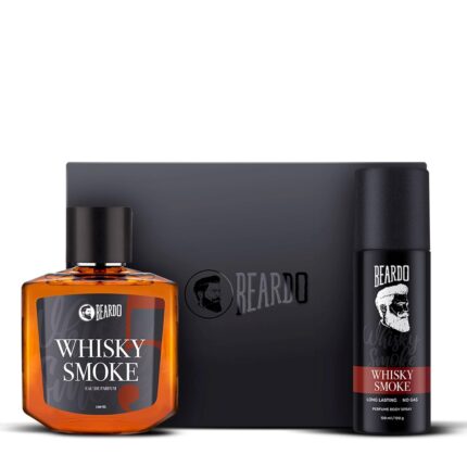 Beardo Whisky Smoke Perfume for Men Giftset |Eau De Parfum 100ml + Body Spray for men 120ml | Spicy, Woody - Oudh | Long Lasting Mens Perfume | Date night fragrance | Rakhi Gift for Brother | Gift for boyfriend | Gift for Men