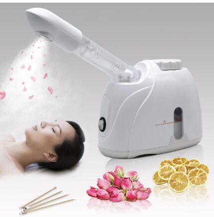 ENDZONE Steamer for Cold & Cough, Vapourizer & Steamer for Face steam, Steam Inhaler & Vaporizer Machine with Nano-Ionic Technology, UV Steam Sterilization, Fast Mist in 50sec, Aroma Diffuser (White)