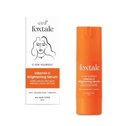 Foxtale 15% Vitamin C Face Serum for Glowing Skin | Purest Vitamin C (L-Ascorbic Acid) with Vitamin E | Moisturizing Serum for Sensitive Skin | All Skin Types | Face Serum for Men & Women | 30 ml Foxtale 15% Vitamin C Face Serum for Glowing Skin | Purest Vitamin C (L-Ascorbic Acid) with Vitamin E | Moisturizing Serum for Sensitive Skin | All Skin Types | Face Serum for Men & Women | 30 ml