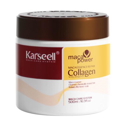 Karseell Hair Mask Collagen 16.9 Oz 500Ml Deep Conditioner Coconut Oil Keratin Mask For Dry Damaged Hair Color Treated Hair Curly Hair Bleached Hair For All Hair Types, 1 Count