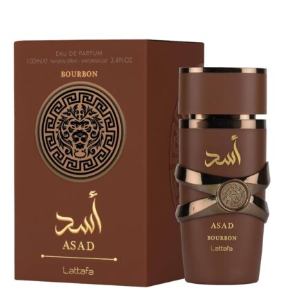 Lattafa Asad Eau De Parfum 100ml Long Lasting Luxury Perfume Spray For Men | Premium Refreshing Oud and Musk Fragrances (Asad Bourbon)