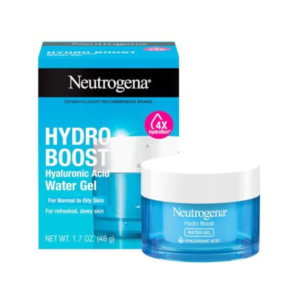 Neutrogena Hydro Boost Hyaluronic Acid Hydrating Water Gel Daily Face Moisturizer for Dry Skin, Oil & Fragrance-Free, Non-Comedogenic & Non Dye Face Lotion, 1.7 Fl Oz, 50.3 ml (Pack of 1) Neutrogena Hydro Boost Hyaluronic Acid Hydrating Water Gel Daily Face Moisturizer for Dry Skin, Oil & Fragrance-Free, Non-Comedogenic & Non Dye Face Lotion, 1.7 Fl Oz, 50.3 ml (Pack of 1)