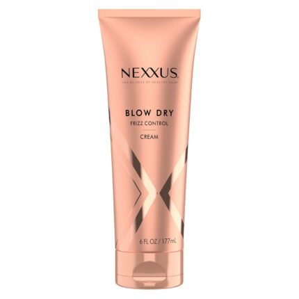 Nexxus Smooth and Full Blow Dry Balm Frizz Control, Volume and Heat Protect Weightless Style Styling Dry Balm for Smooth and Full Hair 6 oz