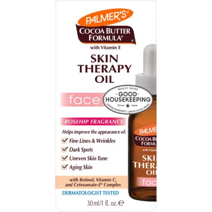 Palmer's Skin Therapy Face Oil Cocoa Butter Formula with Rosehip for Fine Lines & Wrinkles, Dark Spots, Uneven Skin Tone, Ageing Skin 30ml
