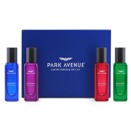 Park Avenue Luxury Perfume Gift Set for Men, 4x20 ml | Euphoria, Conquer, Harmony & Discoverer Perfume | Eau De Parfum | Premium Luxury Perfume for Corporate Man | Perfume for men Long Lasting Smell