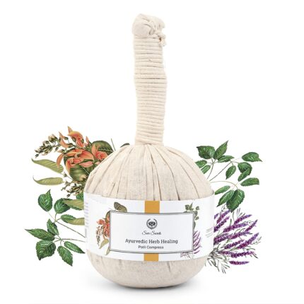 Seer Secrets 100% Natural Ayurvedic Herbal Manual Massager Potli, Pain Relief, Knee, Muscles Relaxation, Neck, Back, Legs, Increase Blood Circulation for Men Women - 180GM