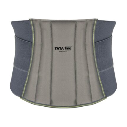 TATA 1mg Lumbar Sacral Belt for Relief from Back Pain and Muscle Spasms | With 5 Flexible Splints for Optimal Lower Back and Waist Support | For Men and Women | Universal Size | Pack of 1