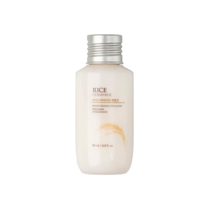 The Face Shop Rice & Ceramides Moisturizer Ror Intense Moisturizing & Skin Strengthening|Barrier Repair Cream|Locks Moisture For 12 Hrs,For Soft & Glowing Skin|Korean Skin Care for all skin types,70ml