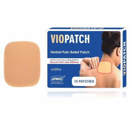 Viopatch Herbal Pain Relief Patch - Pack of 15 Patches | Instant Relief from Muscular Pain & Joint Pain| Natural Pain Relief Patches | No Side Effects