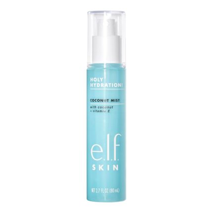 e.l.f. Cosmetics Holy Hydration! Hydrating Coconut Mist, Refreshes, Soothes & Invigorates Skin, Tropical Scent, 2.7 Fl Oz (Pack of 1)