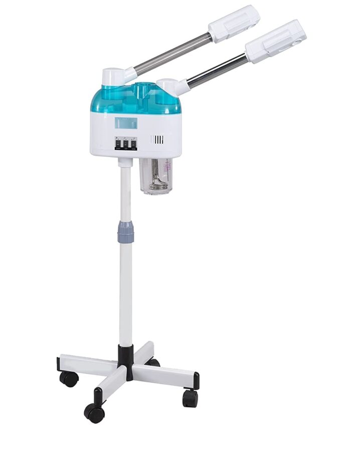 2 in 1 Hot & Cold Hair And Face Spa Steamer Machine (White)