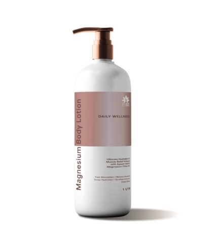 7VED Premium Magnesium Body Lotion for Muscle Recovery & Relaxation – 1L | Hydrating & Soothing Formula with Shea Butter, Olive Oil & Vitamin E