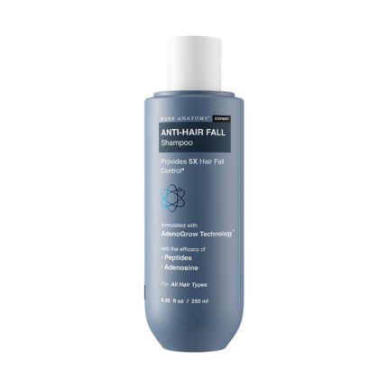 Bare Anatomy Anti Hair Fall Shampoo | 5x Hair Fall Control & Growth|Contains Biotin Adenosine, & Peptides | Rosemary, Rice Water, Hyaluronic Acid | For All Hair Types | For Women & Men | 250ml