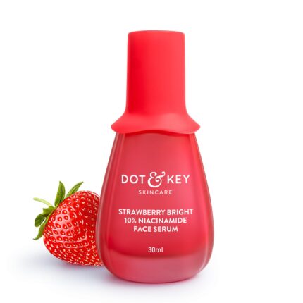 DOT & KEY 10% Niacinamide + Strawberry Face Serum with Vitamin B12 & Hyaluronic Acid | Fades Dark Spots, Hyperpigmentation & Dullness | Hydrates, Smooths & Minimizes Pores | 30ml
