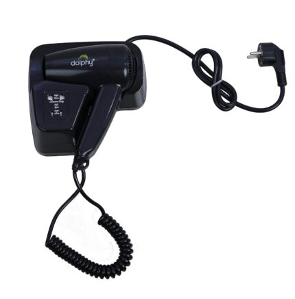 Dolphy 1200 Watts Wall Mounted Hair Dryer, Black