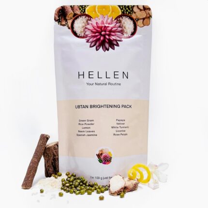 Face & Body Brightening Mask | 10 Natural Ingredients | 100% Natural Ingredients | Men & Women Skin Care Essentials | 100 g | Face Brightening & Glowing