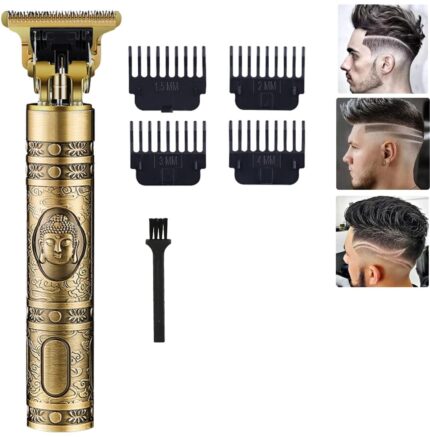 Lipzie Hair Clippers for Men, Professional T Blade Trimmer Zero Gapped, Cordless Rechargeable Beard Trimmer Shaver Cutting Kit With Guide Combs (Gold) Lipzie Hair Clippers for Men, Professional T Blade Trimmer Zero Gapped, Cordless Rechargeable Beard Trimmer Shaver Cutting Kit With Guide Combs (Gold)