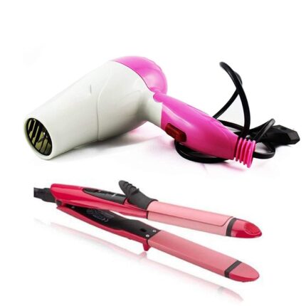 Mbuys Mall 2 IN 1 Hair Straightener and curler with Hair Dryer and Hair Trimmer hair remover machine for Woman (Multi-color) (Combo) Mbuys Mall 2 IN 1 Hair Straightener and curler with Hair Dryer and Hair Trimmer hair remover machine for Woman (Multi-color) (Combo)