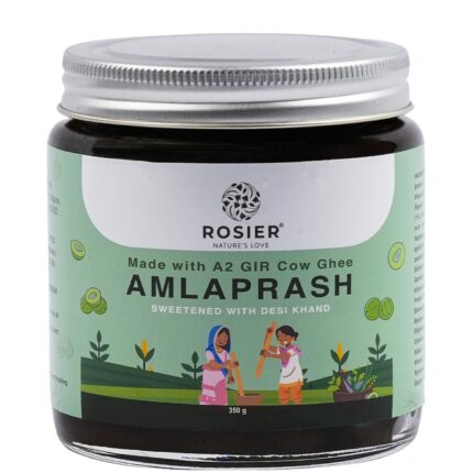 ROSIER Amlaprash – Made with A2 Gir Cow Ghee & Sweetened with Desi Khand – 350g | Ayurvedic Immunity Booster | Natural & Organic Ingredients | Supports Digestion ROSIER Amlaprash – Made with A2 Gir Cow Ghee & Sweetened with Desi Khand – 350g | Ayurvedic Immunity Booster | Natural & Organic Ingredients | Supports Digestion