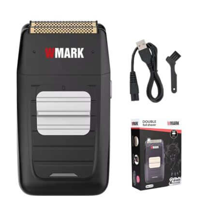 WMARK NG-991 Premium Cordless Titanium dual foils bald head & Shaver for Men with pop-up trimmer 6700RPM Motor Speed, Men's Beard Shaver runtime 90 minutes, Model 13