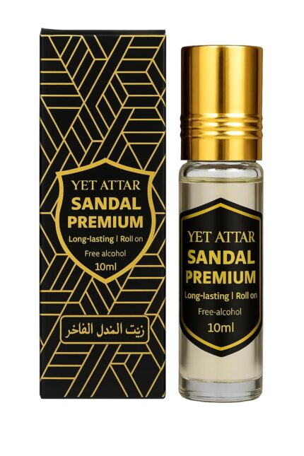 Yet Attar Sandal Premium Roll-On Attar | 10ml | Long-Lasting | Alcohol-Free | Natural Fragrance for Men & Women | Daily Use Perfume Oil