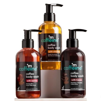 mCaffeine Coffee Body Washes for Men & Women| For Tan Removal & Deep Cleansing | Assorted Value Pack Combo | Contains 3 Shower Gels in Energizing Aroma of Berry, Almond & Cocoa | Pack of 3 | 600ml mCaffeine Coffee Body Washes for Men & Women| For Tan Removal & Deep Cleansing | Assorted Value Pack Combo | Contains 3 Shower Gels in Energizing Aroma of Berry, Almond & Cocoa | Pack of 3 | 600ml