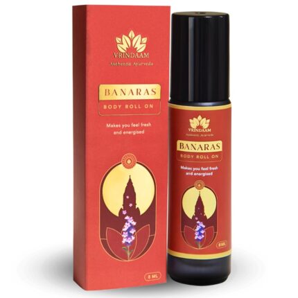VRINDAAM Banaras 100% Natural Ayurvedic Body Mist With Exotic Fragrance For Daily Use & Romantic Evenings (Banaras Essence, 8 ML) (Banaras Essence, 8ML)
