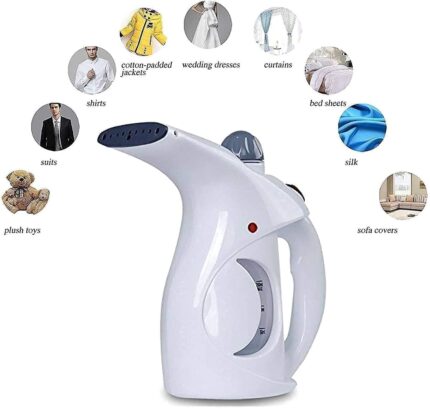 2-in-1 Facial & Garment Steamer | Handheld Nano-Ionic Steam Machine for Cold & Cough Relief, Skin Care & Wrinkle Removal | 200ml Portable Steamer for Clothes, Fabrics & Face Hydration