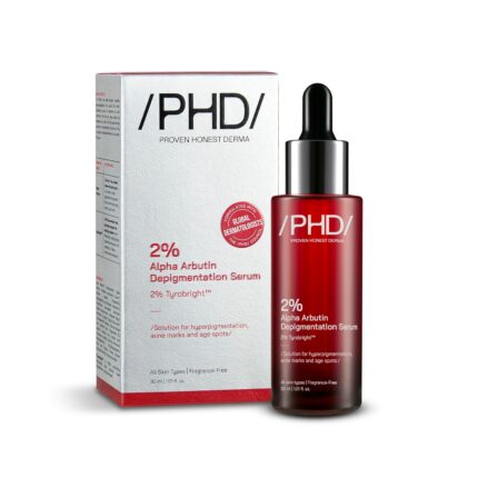 /PHD/ 2% Alpha Arbutin Depigmentation Serum | Alpha Arbutin Serum for Pigmentation & Dark Spot | Pigmentation serum for Women & Men | Tyrobright™, Niacinamide | 30ml
