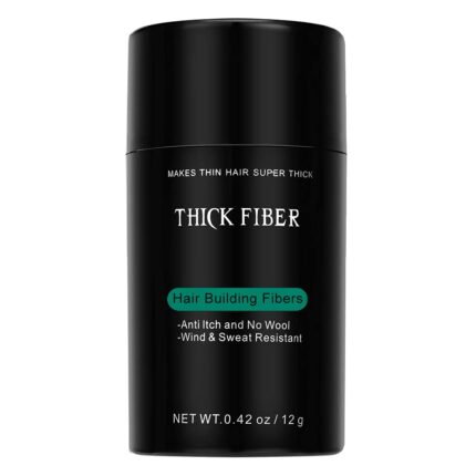 Thick Fiber - Hair Building Fibers 12 g (Pack of 1) (Dark Brown) - Hair Fibres For Thin & Bald Spots- Thickening Fiber For Men & Women